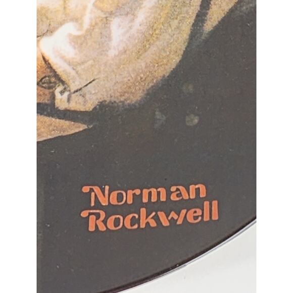 Wall Decor Plate The Ship Builder Year 1980 Fine China 8 1/2" Norman Rockwell - Picture 10 of 13